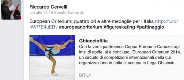 Ghiacciofilia-EUROPEAN CRITERIUM: quattro ori e altre medaglie per l&#039;Italia