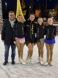 Gli Angeli inaugurano la pista di ghiaccio di Frosinone