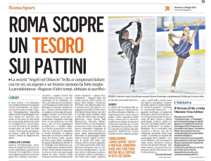 Il “MESSAGGERO” scrive di noi…